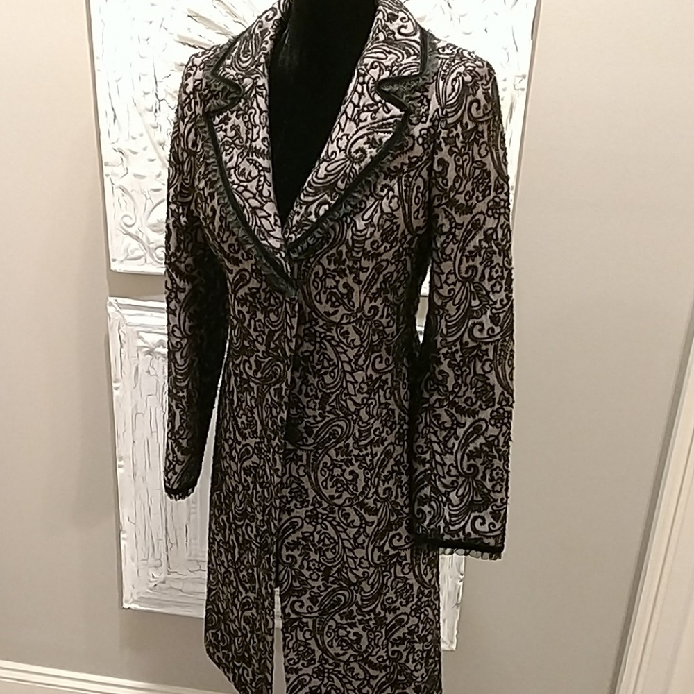 Charles Grey London- Nordstrom wool peacoat Paisley Floral Design